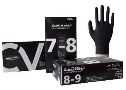 Guantes de Nitrilo Negro de Examen Sin Polvo (L) Guantes de Nitrilo Negro de Examen Sin Polvo (L)