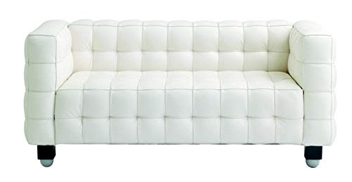 Vidaxl sofá de palés de jardín 2 plazas cojín crema blanco madera pino