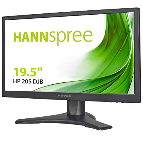 Hannspree Hanns.G HP205DJB 19.5 Negro HD Ready Matt LED Display - Monitor (LED, 1600 x 900 Pixeles, Negro, Kensington, 100-240 V, 50/60 Hz)