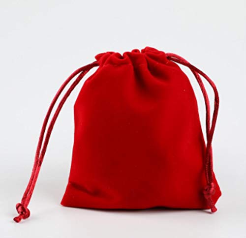 High Quality Pouches Fabric Jelry Packaging Bags Drawstring Packing Gift Bags & Pouches-Red,7x9cm