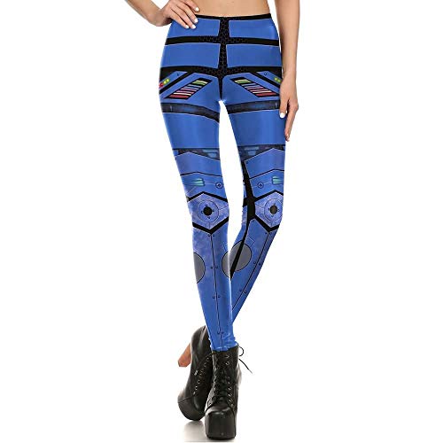 Hinyyee Impresos atléticos Yoga Pantalones de Talle Alto la Altura del Tobillo Slim Fit Entrenamiento Running Polainas Medias de Gimnasio # 345 (Color : 1, Tamaño : S)