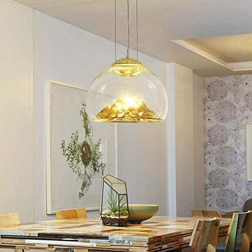HLL Araña, Vidrio/Metal de Oro Post-Moderno Restaurante de un Solo Cabezal Del Led Lámpara de Luz Caliente Led Patch 12W Tienda de Ropa Restaurante Bar (57X40Cm) Hermosa HLL Araña, Vidrio/Metal de Oro Post-Moderno Restaurante de un Solo Cabezal Del Led Lámpara de Luz Caliente Led Patch 12W Tienda de Ropa Restaurante Bar (57X40Cm) Hermosa