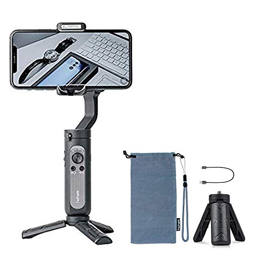 Hohem iSteady X Gimbal estabilizador para teléfonos Inteligentes 259 g Peso Ultraligero 280 g Carga útil Modo Selfie Stick Modo de Disparo en ángulo bajo Modo Momento (Negro)