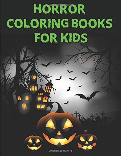 Horror coloring books for kids: : Halloween coloring books for children and teens | scary coloring books for kids ages 4-8 with cats and witches - Halloween gift for Kids and toddlers