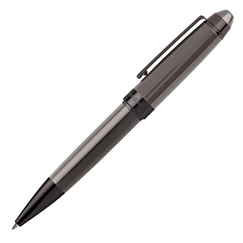 Hugo Boss ICON - Bolígrafo de punta redonda con punta M, color gris