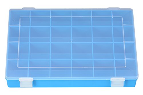 Hünersdorff Cajas de surtido PP CLASSIC, 24 compartimentos 225x335x55 mm, azul