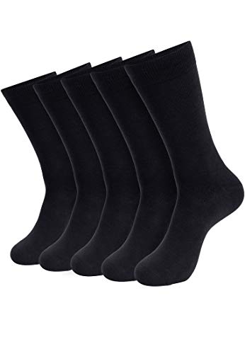 Indicode Caballero Bethwin pack de 10 calcetines algodón | pares cómodos sin costuras con puño agradable para hombres y mujeres - OEKO-TEX Standard 100 Negro 39-42
