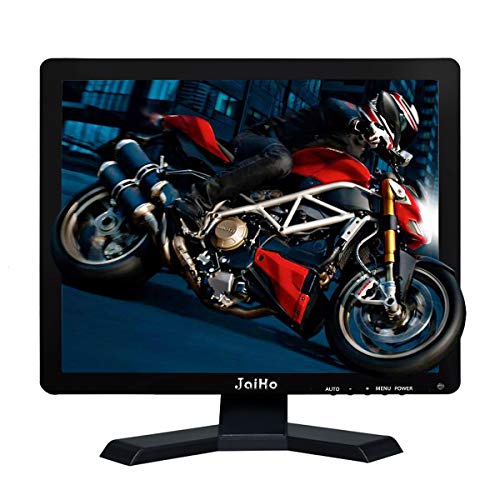 JaiHo Monitor de 19" (resolución 1280x1024, 4:3) - TFT LCD CCTV HDMI HD Pantalla de Color del Monitor con Entradas BNC/VGA/AV/HDMI/Salida del Auricular del USB, Altavoz Incorporado