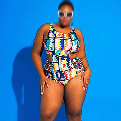 JFTMY Bikini Set de impresión Traje de baño Plus Tamaño Tamaño Traje de baño Grande Baño Bañado Push-Up Acolchado Bañado Bañado Bañador Traje de baño (Size : XXXX-Large)