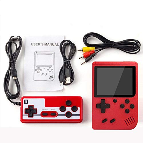 Jiaji Mini Consola de Juegos Portátil Consola de Juegos Doble 400 en 1 Reproductor de Juegos Retro con 400 Juegos Clásicos de FC Juego de Soporte en La Televisión Y Dos Jugadores Jiaji Mini Consola de Juegos Portátil Consola de Juegos Doble 400 en 1 Reproductor de Juegos Retro con 400 Juegos Clásicos de FC Juego de Soporte en La Televisión Y Dos Jugadores