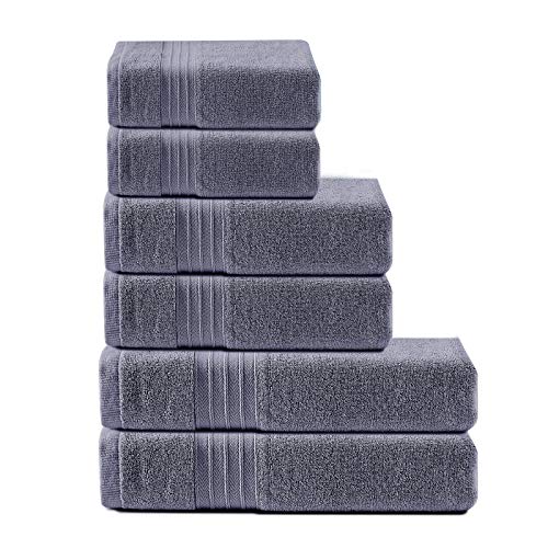 Juego de Toallas de 6 Piezas,100% Algodón,2 Toallas de baño,2 Toallas de Mano y 2 Toallitas,Juego de Toallas de Baño de Lujo Altamente Absorbentes para Cocina, Baño,Hotel y SPA,Uso Diario (púrpura) Juego de Toallas de 6 Piezas,100% Algodón,2 Toallas de baño,2 Toallas de Mano y 2 Toallitas,Juego de Toallas de Baño de Lujo Altamente Absorbentes para Cocina, Baño,Hotel y SPA,Uso Diario (púrpura)