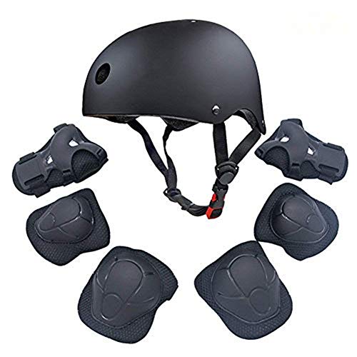 Juego deportivo de protección para niños con casco, codo, rodilla, muñeca, protección, cojín de seguridad, rosa Juego deportivo de protección para niños con casco, codo, rodilla, muñeca, protección, cojín de seguridad, rosa