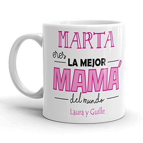 Kembilove Taza de Café Mama Personalizada – Taza de Desayuno con Nombre Eres la Mejor Mamá Personalizada con Nombre Hijos – Taza de Café y Té para Madres – Taza de Cerámica Impresa Rosa Kembilove Taza de Café Mama Personalizada – Taza de Desayuno con Nombre Eres la Mejor Mamá Personalizada con Nombre Hijos – Taza de Café y Té para Madres – Taza de Cerámica Impresa Rosa