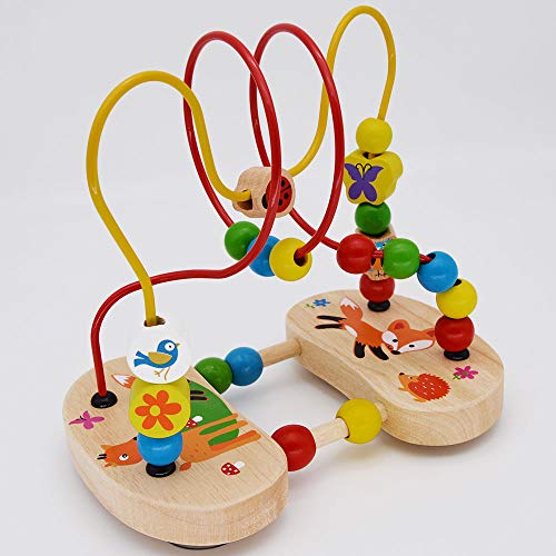 Laberinto de madera del grano del juguete de los niños, diseño del zorro, por jumini ®