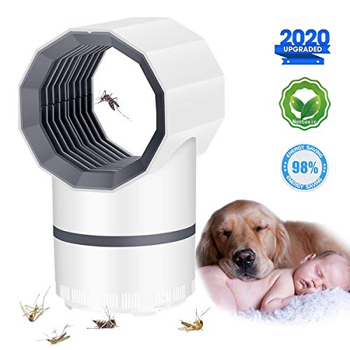 Lámpara Antimosquitos,Lampara Mata Mosquitos -Eléctrico Mosquito Insect Zapper Killer Lámpara,USB Electronic 360 ° LED Luz De Onda Guiada Bug Zapper Mosquito Lamp Niños Seguros, Sin Químicos