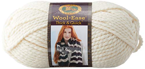Lion Brand Yarn Company 1 pieza Wool-Ease Thick and Quick, Pescador