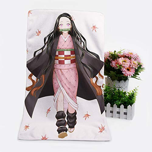 LIUL 1 Unids Personalizado Anime Toallas de Baño Pañuelo Toalla Suave Toalla de Dibujos Animados, Ver Tabla, 30X60 CM