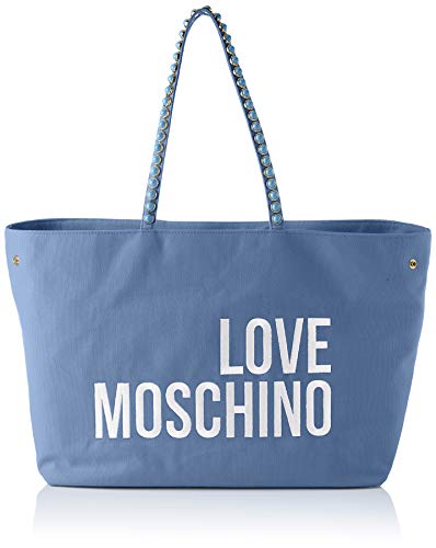 Love Moschino SS21 - Bolso de hombro para mujer, colección Primavera Verano 2021, color azul, normal