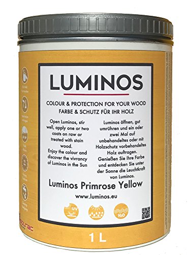 Luminos PRIMROSE YELLOW - Lasur Protector Para Madera, Amarillo 1 Liter