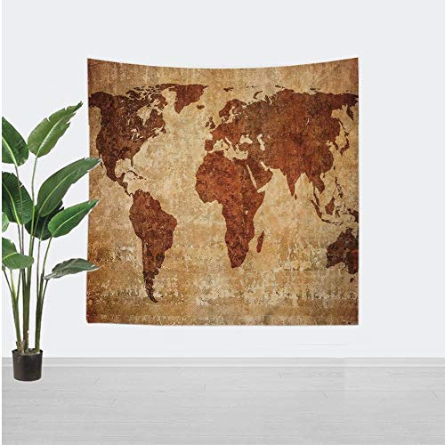 Mapa del mundo Tapiz Mapa de pared Poliéster Tapiz personalizado Decoraciones Bohemia Decoración para el hogar Nuevo diseño Tapices de pared 150x200cm