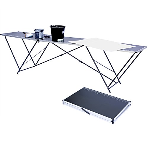 Mesa multifuncional plegable, mesa multiusos, mesa de camping, mesa plegable, mesa de mercado, mesa de papel tapiz ajustable en altura, mesa auxiliar para acampar en el jardín para mercados de festivales y más (Mesa de empapelado profesional 3 metros) Mesa multifuncional plegable, mesa multiusos, mesa de camping, mesa plegable, mesa de mercado, mesa de papel tapiz ajustable en altura, mesa auxiliar para acampar en el jardín para mercados de festivales y más (Mesa de empapelado profesional 3 metros)