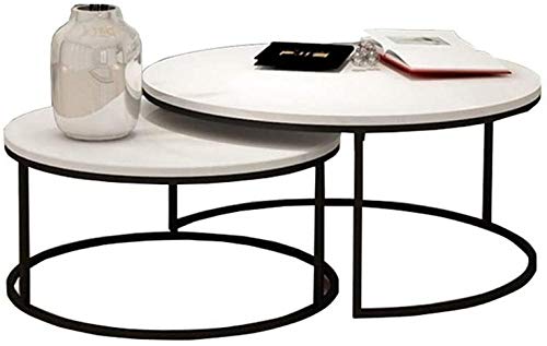 Mesa para el hogar Mesas Nido Mesas Retro de sofá demaderamaciza Muebles de Sala Mesas de Centro Redondas Mesas auxiliares Resistentes y duraderas Blanco Vida Simple Mesa para el hogar Mesas Nido Mesas Retro de sofá demaderamaciza Muebles de Sala Mesas de Centro Redondas Mesas auxiliares Resistentes y duraderas Blanco Vida Simple