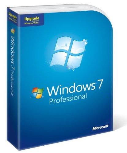 Microsoft Windows 7 Professional, Upgrade Edition for XP or Vista users (PC DVD), 1 User
