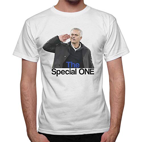 MINGMING Mens T-Shirt Mourinho Special One Ear Gift White S