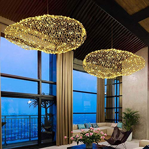 miwaimao Lámpara LED de alambre de púas, para restaurante, bar, cafetería, decoración de nubes, 30 x 80 cm (color de luz blanca, tamaño: 80 x 45 cm)
