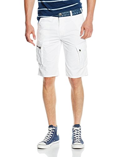M.O.D Paul Cargo Short Pantalones Cortos, Blanco (White 10), 36W para Hombre