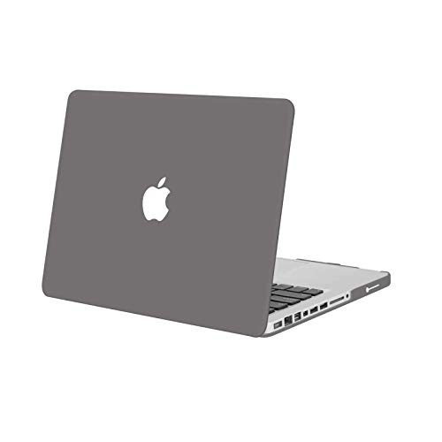 MOSISO Funda Dura Compatible con MacBook Pro 13 Pulgadas con CD-ROM A1278 (Versión 2012/2011/2010/2009/2008), Ultra Delgado Carcasa Rígida Protector de Plástico Cubierta, Gris