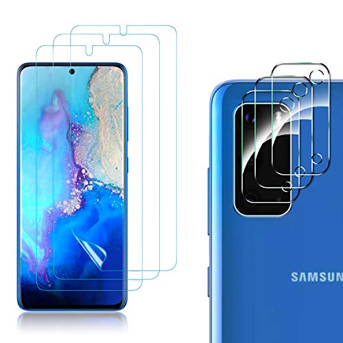 MSOVA para Samsung Galaxy S20 Plus Protector de Pantalla+Protector Cámara, TPU Suave Alta Definicion Protector de Pantalla Diseñado para Samsung Galaxy S20 Plus Transparente(3 Piezas) MSOVA para Samsung Galaxy S20 Plus Protector de Pantalla+Protector Cámara, TPU Suave Alta Definicion Protector de Pantalla Diseñado para Samsung Galaxy S20 Plus Transparente(3 Piezas)