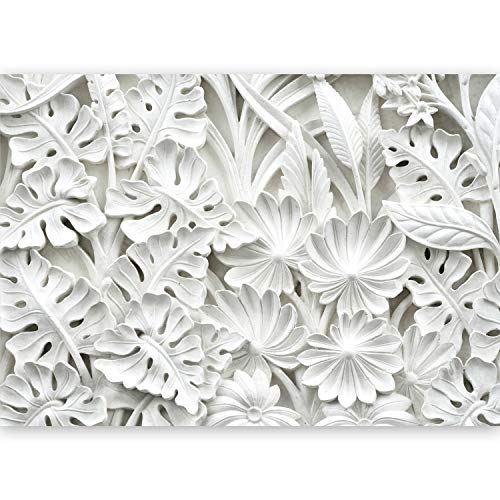 murando - Fotomural 500x280 cm - Papel tejido-no tejido - Papel pintado - Hojas blanco f-B-0058-a-a