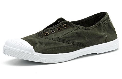 Natural World Eco – Zapatillas Veganas 102E – Tela – para Mujeres a la Moda – Estilo Fashion - Suela de Caucho 100% Natural