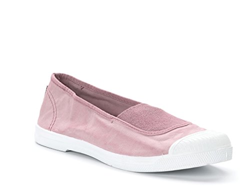 Natural World Eco – Zapatillas Veganas Elástico Central 103 – Tela – para Mujeres a la Moda – Estilo Fashion Suela Caucho 100% Natural