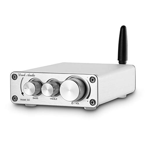 Nobsound G3 - Amplificador de audio estéreo G3 con Bluetooth 5.0, 2 canales, clase D, mini amplificador de potencia HiFi para altavoces domésticos 50 W x 2 TPA3116 (Silver)