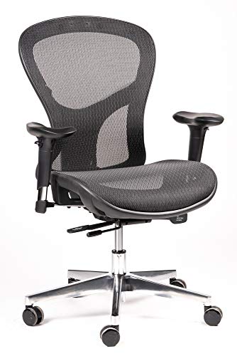 OFFISAM, Modelo Alfa, Silla de Oficina Ergonómica y Giratoria 360°, Ideal para Teletrabajo, Cumple con la Norma Europea EN 1335, Gran Confort, Larga Durabilidad, Diseño Moderno.