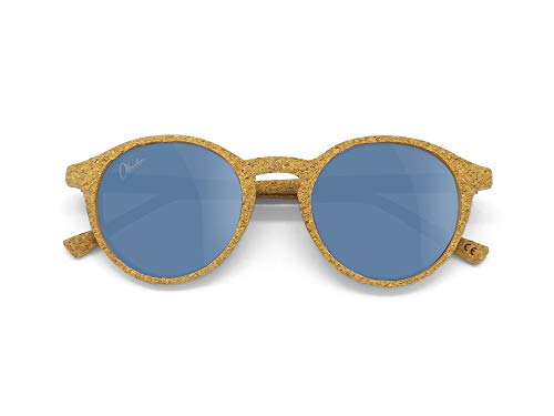 Okulars® Oak – Gafas de sol de corcho natural, ultraligeras, para hombre y mujer, lentes antirreflejos, polarizadas UV400, peso 13 g, talla única Sughero Naturale Talla única