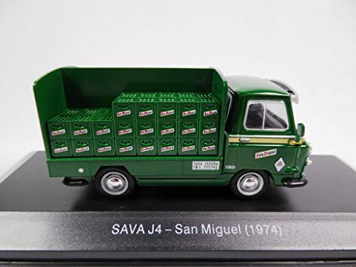 OPO 10 - Camión publicitario 1/43 Sava J4 Beer Compatible con San Miguel 1974 (ES07)