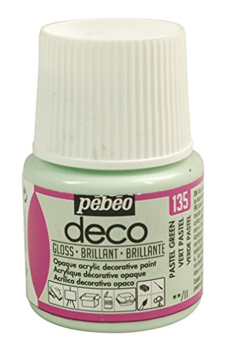PEBEO Deco Pintura Brillante, Color Verde Pastel, 45 ml