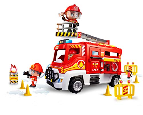 Pinypon Action. Camión de Bomberos para niños y niñas de 4 a 8 años (Famosa 700016237)