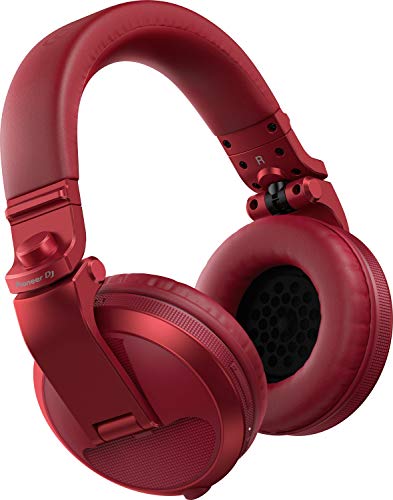 Pioneer DJ HDJ-X5BT-R Auriculares Bluetooth para DJ, Rojo