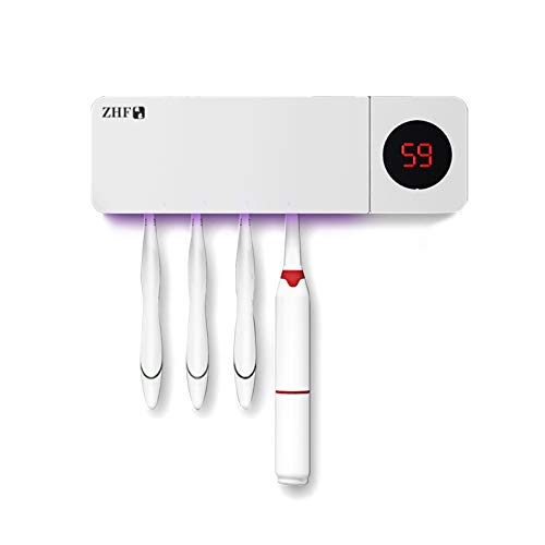 Portacepillos de dientes montado en la pared del baño, puede almacenar 4 cepillos de dientes, adecuado para padres e hijos, se pueden usar cepillos de dientes eléctricos Portacepillos de dientes montado en la pared del baño, puede almacenar 4 cepillos de dientes, adecuado para padres e hijos, se pueden usar cepillos de dientes eléctricos