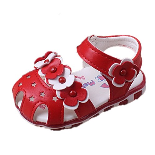 Prewalker Zapatos Auxma Las Sandalias Huecos de Las Flores de los bebés Soft-Soled Princesa Calzan los Zapatos del Verano de Firstwalker Iluminado (12-18 M, C)