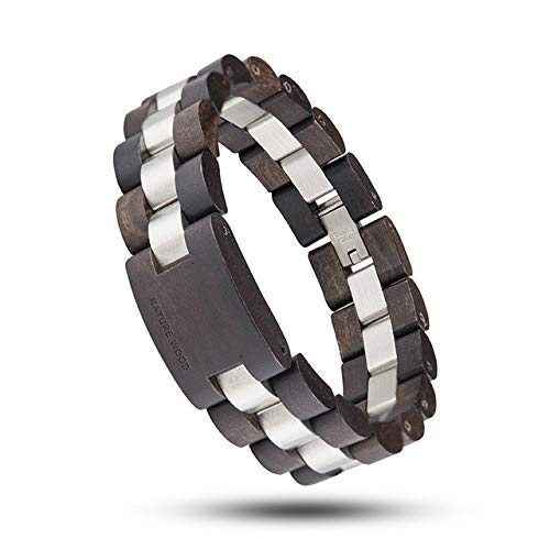 Pulsera De Madera Artesanal Natural Pura Homme Hombres Pulseras Coloridas Pulsera De Madera Regalo De Joyería Grandes Regalos Longitud 100-120 Mm