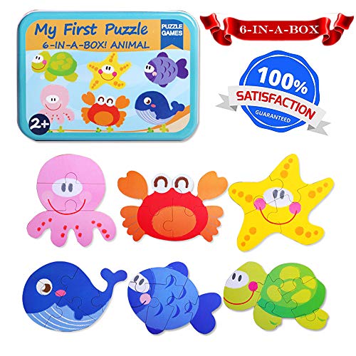 Puzzles Toy Age 1-4 Boys Girls, Jigsaw Animal Puzzles Toy para bebés de 1 a 3 años Regalo para bebés de 2 a 5 años Niños