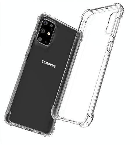 QHOHQ Funda para Samsung Galaxy S20 Plus/S20 Plus 5G, Cases Silicona Slim TPU Cuatro Esquinas Anti-caíd (Transparente) QHOHQ Funda para Samsung Galaxy S20 Plus/S20 Plus 5G, Cases Silicona Slim TPU Cuatro Esquinas Anti-caíd (Transparente)