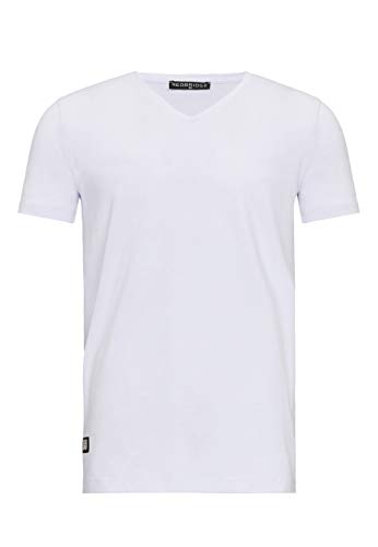 Redbridge Paquete de 2 Camisetas básicas con Cuello V Ligeramente más Ancho para Hombre Blanco Redbridge Paquete de 2 Camisetas básicas con Cuello V Ligeramente más Ancho para Hombre Blanco