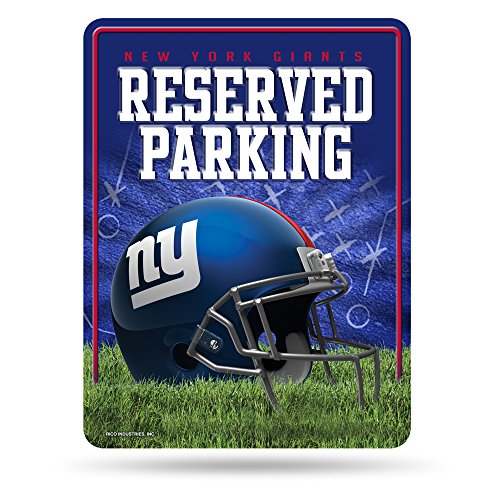 Rico NFL Hi-Res señal de estacionamiento de Metal, PSM1401, Gigantes de Nueva York, Small