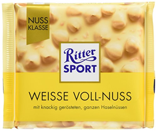 Ritter Sport Avellana Entera Blanca 100 Gr. 10x | Peso total 1000 gr